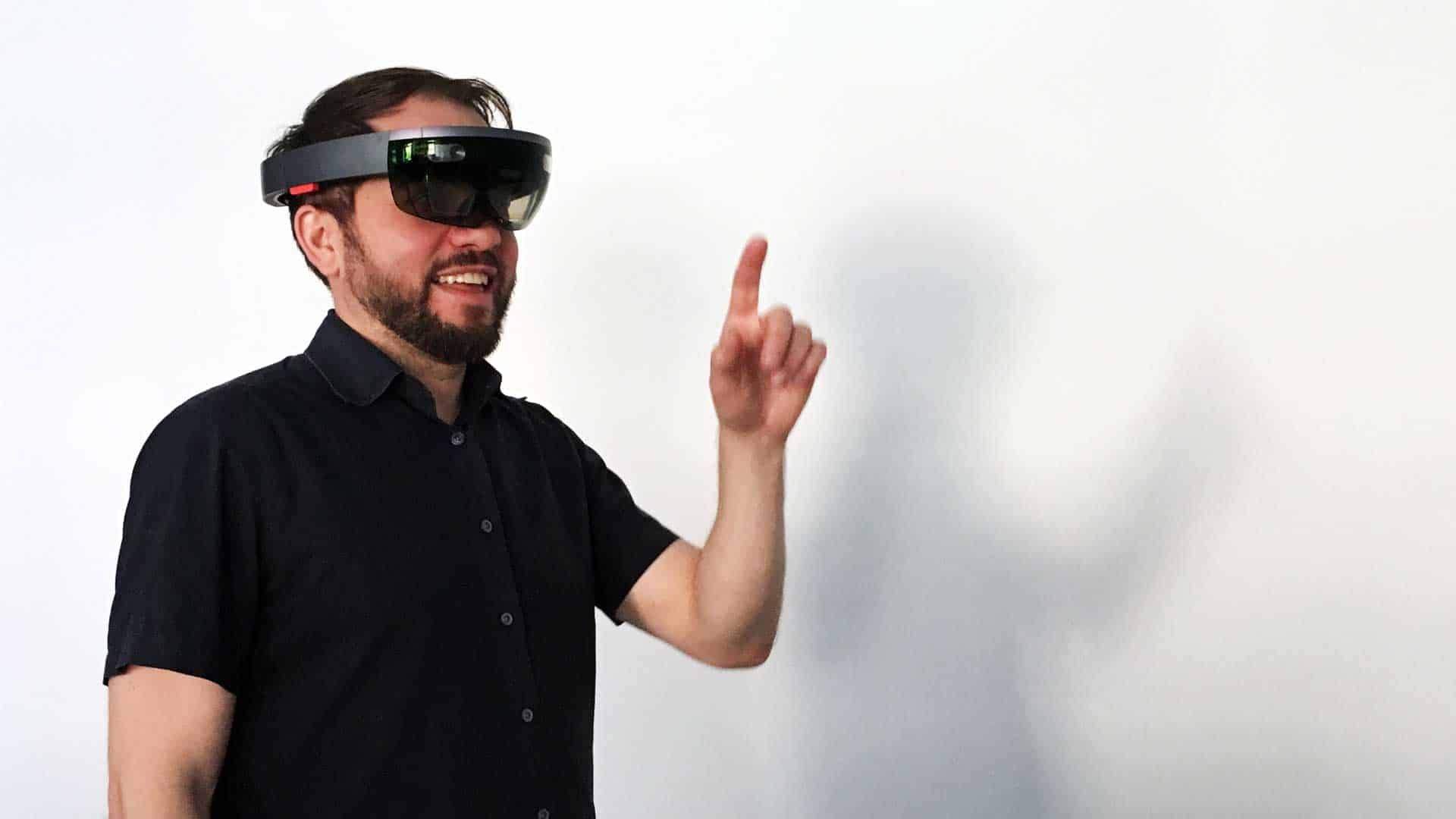 Jonathan with Hololens