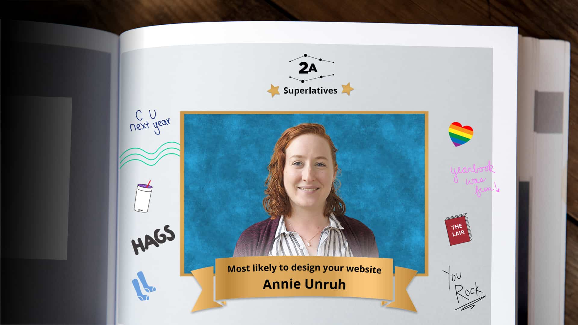 Most likely to design your website? Vote for Annie.