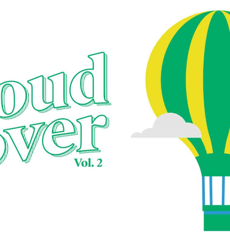 Image of a hot air balloon with the words cloud cover vol. 2