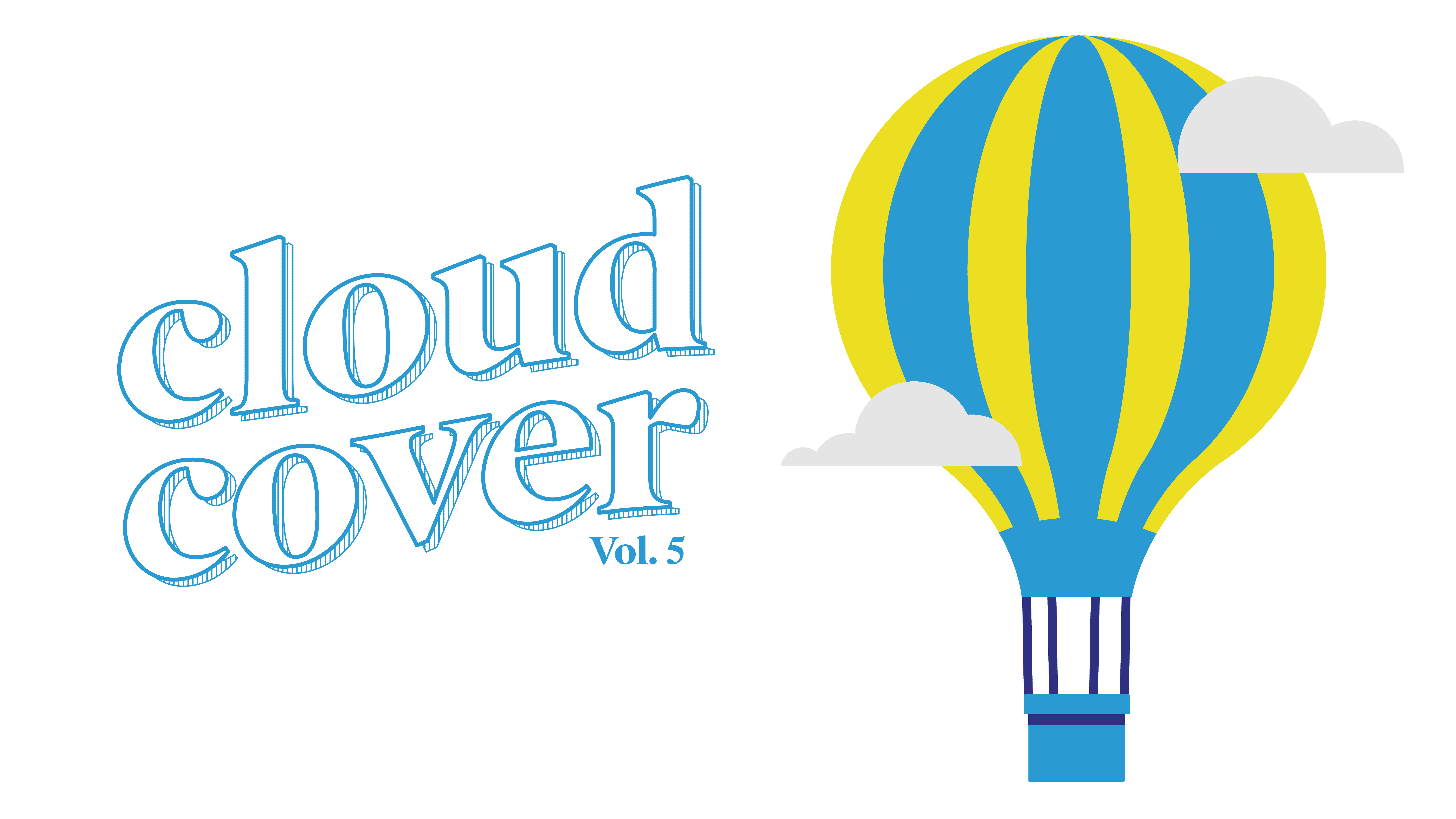 decorative image of a hot air balloon next to text that reads cloud clover vol. 5