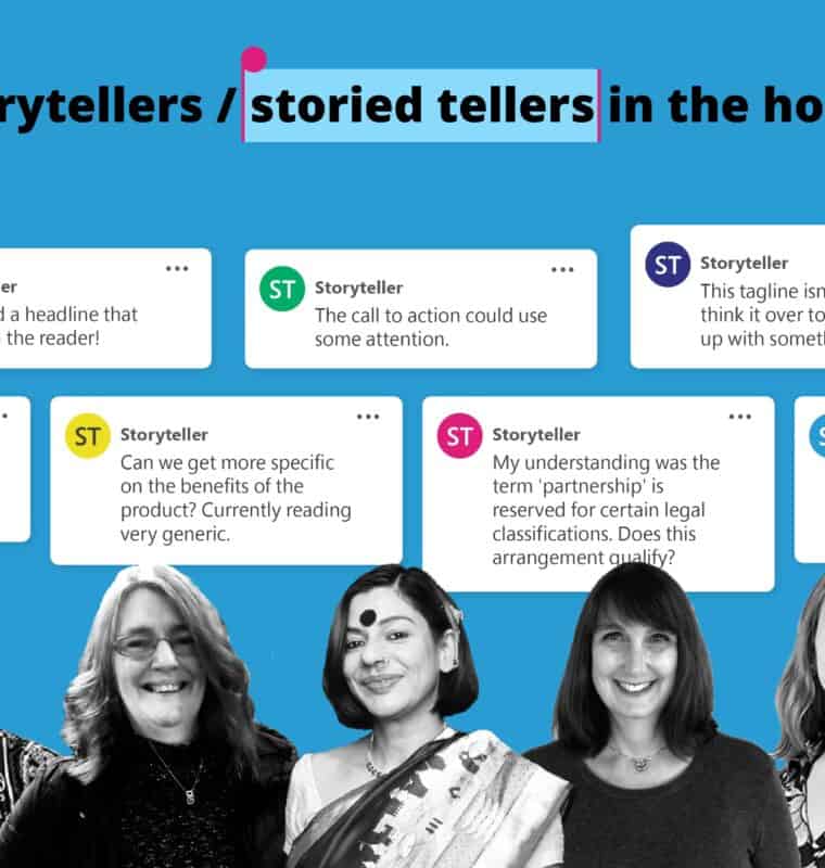 Storytellers / storied tellers in the house