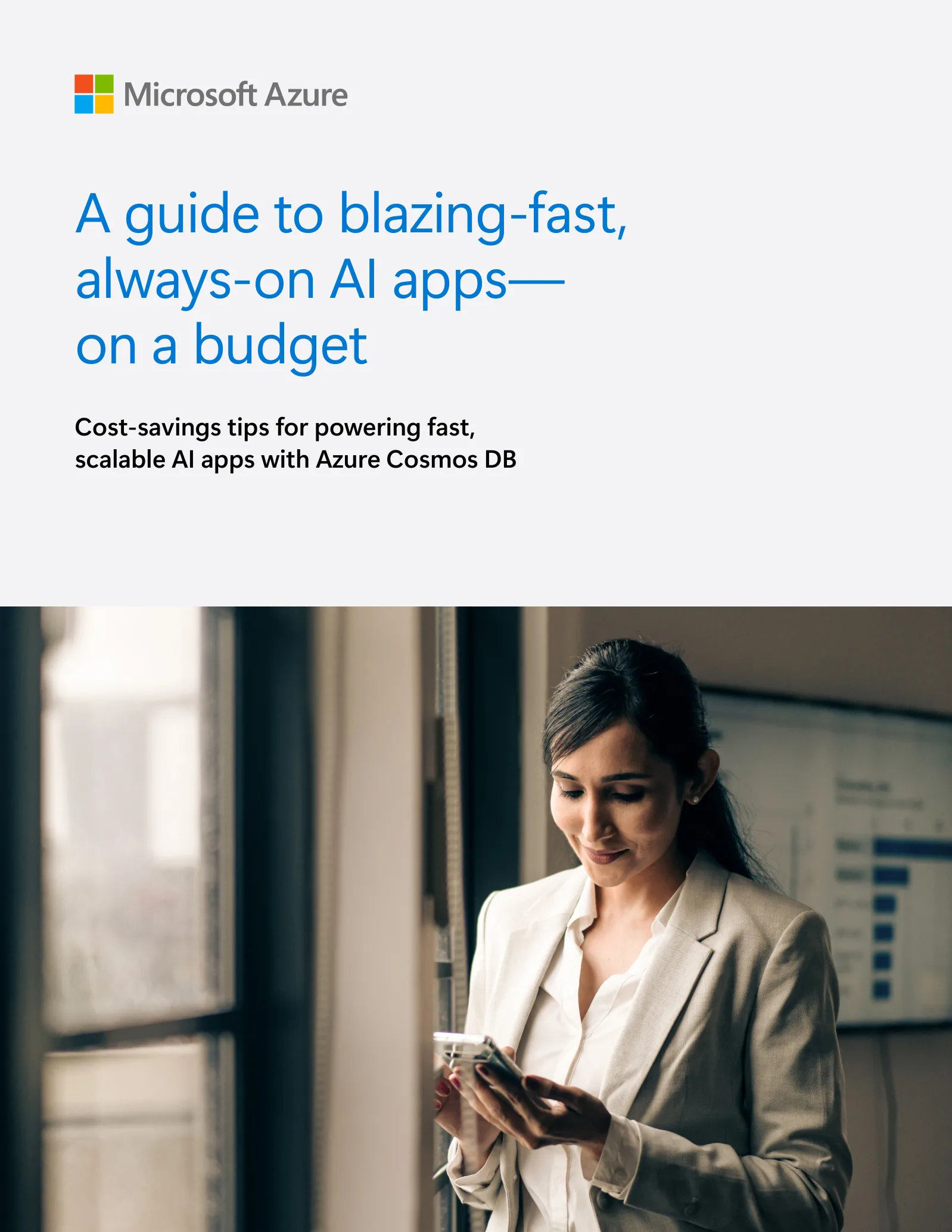 Azure Cosmos DB on a budget ebook, cover