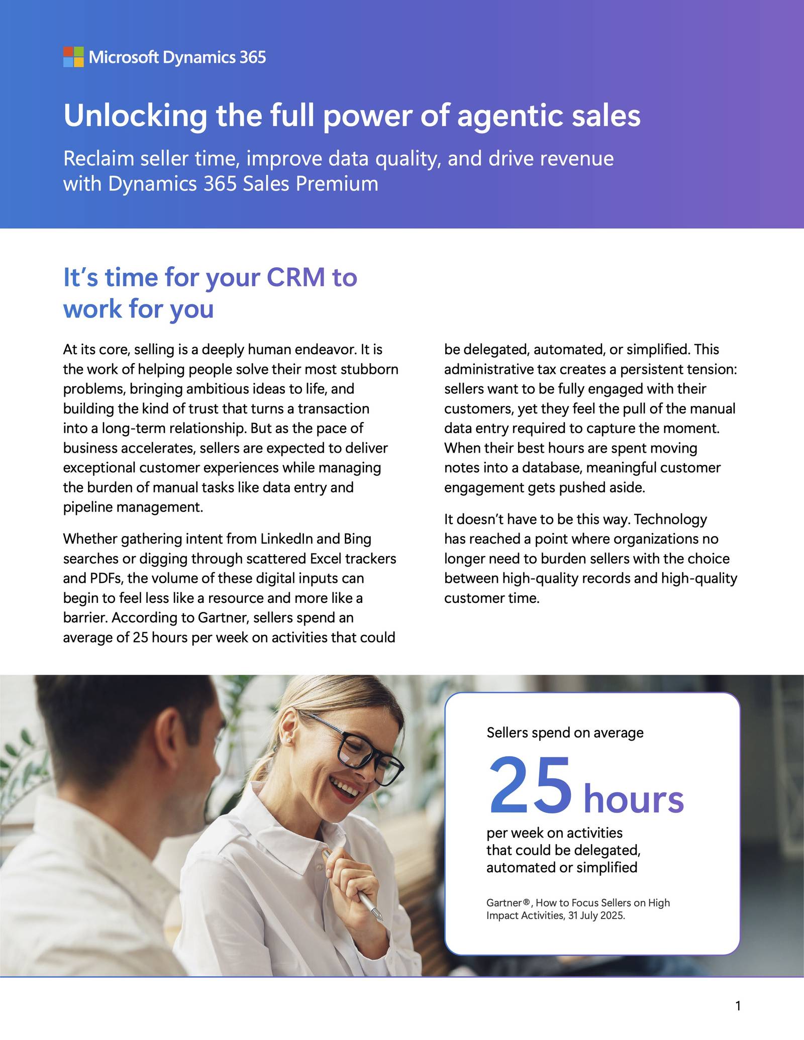 Dynamics 365 Sales Premium ebook, spread 1