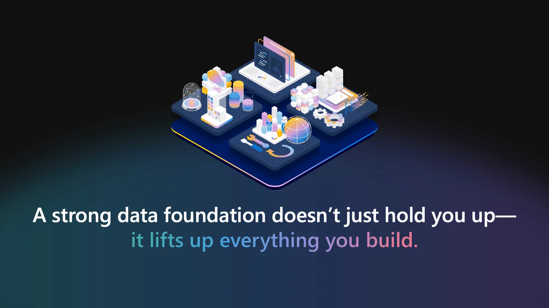 Ignite 2025 PASS keynote, strong data foundation slide