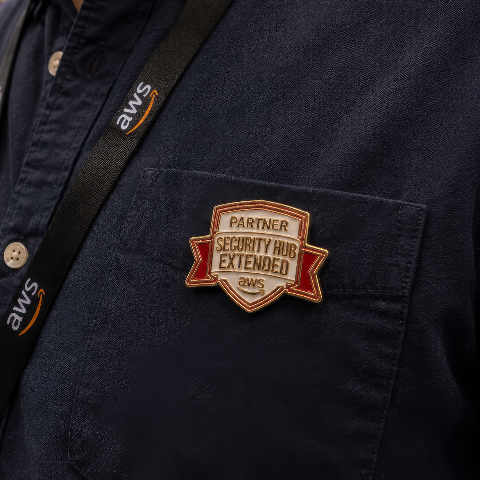 Security Hub enamel pins, set 1